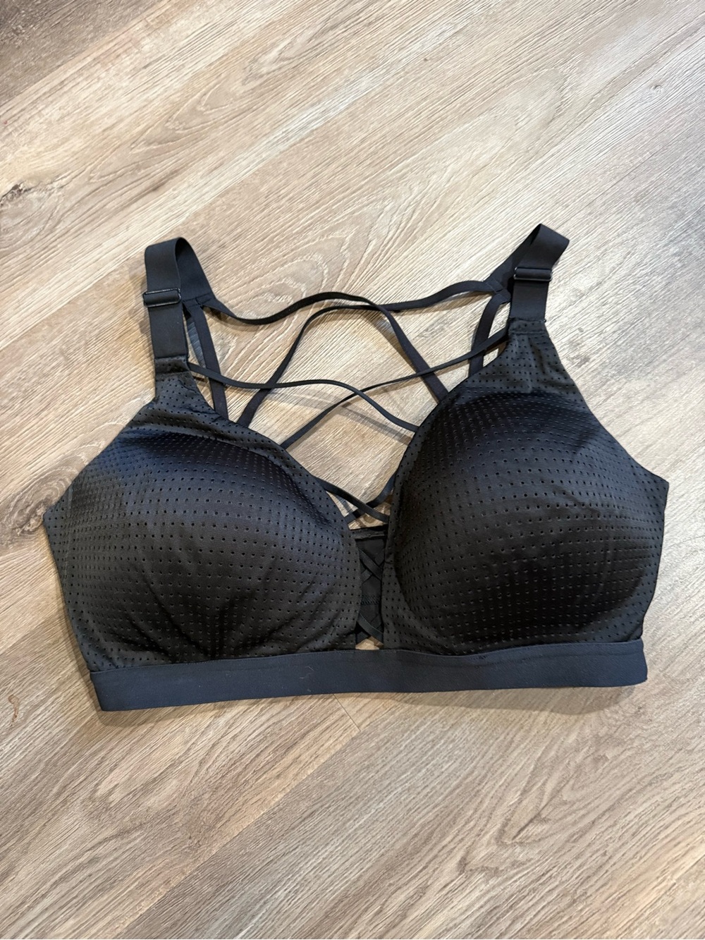 VSX Black Strappy Push-Up Bra